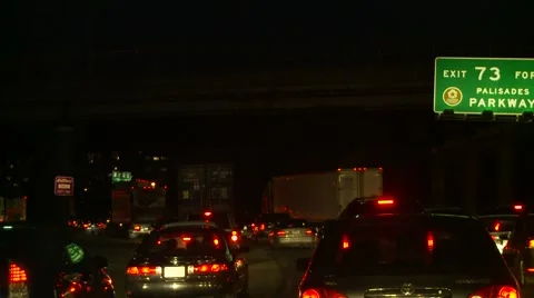 Traffic 61 Stock Footage 980255