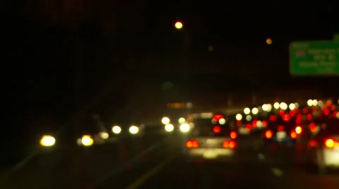 Traffic 89 blurred Stock Footage 980013