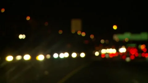 Traffic 91 blurred Stock Footage 980308