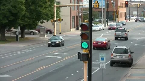 Traffic From Above Video stock 12615319