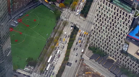 Traffic from Above Time Lapse 4K Video stock 56089629
