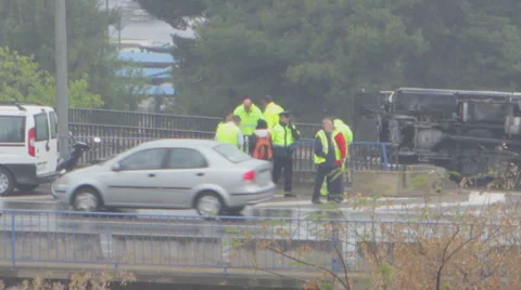 Traffic Accident 1080p Video stock 3601012