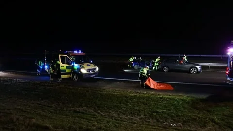 Traffic accident Stock Footage 195021271