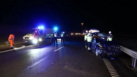 Traffic accident Stock Footage 195021282