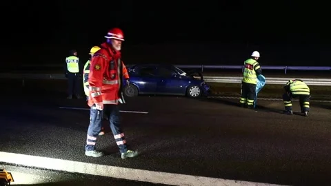 Traffic accident Stock Footage 195021291