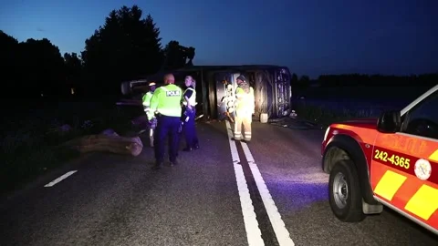 Traffic accident, truck Video stock 196819952