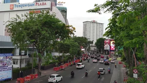 Traffic Activity at Urban Intersection Stock Footage 210720282