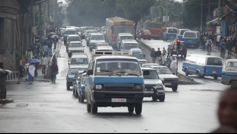 Traffic Addis Ababa Stock Footage 5505560
