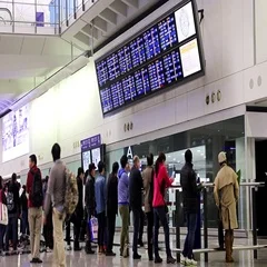 Arrival Hall At Hong Kong International Airport ~ Hi Res #11028871