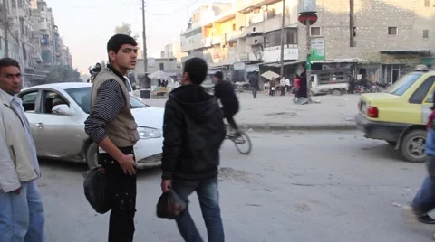 Traffic Aleppo Syria Vidéo 55127797