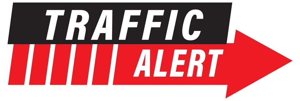 Traffic Alert Vector Illustration Illustrazione stock