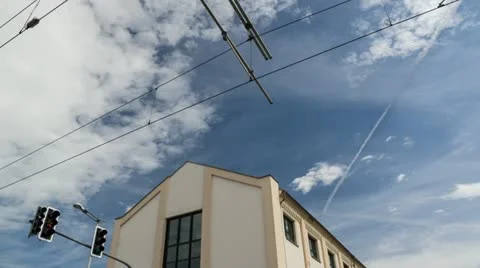 Traffic and Sky Timelapse Video stock 10907943