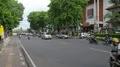Traffic and street view scenery with lot of vehicles and motorbikes in Bali 4k or 4k+ Resolution
