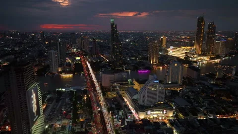 Traffic and transportation during rush hour on expressway Stock Footage 285231906