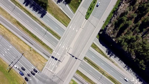 Traffic on and under the Bridge Stock Footage 200171094