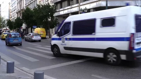 Traffic in Athens Stock Footage 150442857