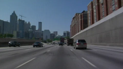 Traffic in Atlanta Stock Footage 845304