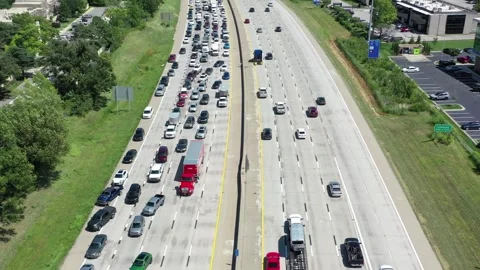 Traffic backup Stock Footage 296858903