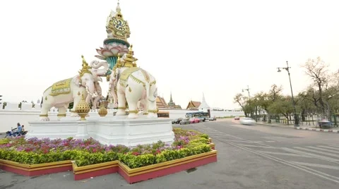 Traffic in Bangkok at evening Stock Footage 62947602
