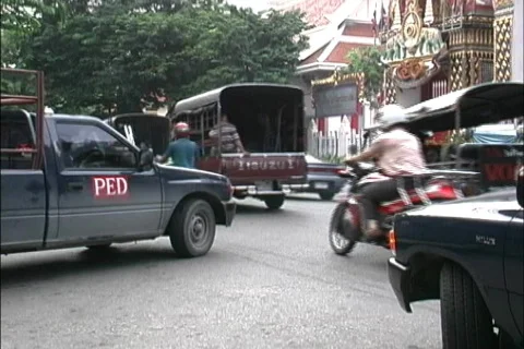 Traffic in Bangkok Stock Footage 467175