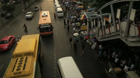 Traffic in Bangkok 库存影片 18006869