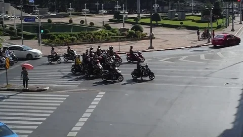 Traffic in Bangkok Video stock 83229200