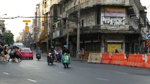 Traffic in Bangkok Stock Footage 103684734