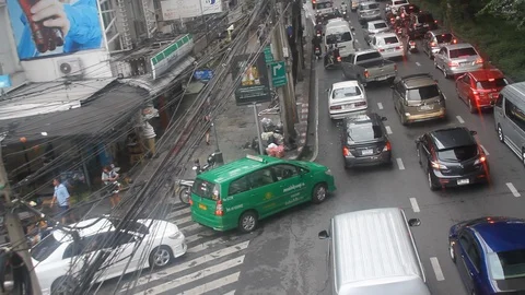 Traffic of Bangkok Stock Footage 129815127