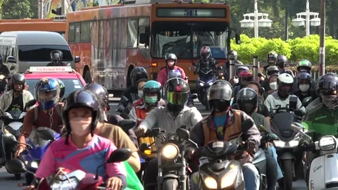 Traffic in Bangkok 스톡 동영상 219970378