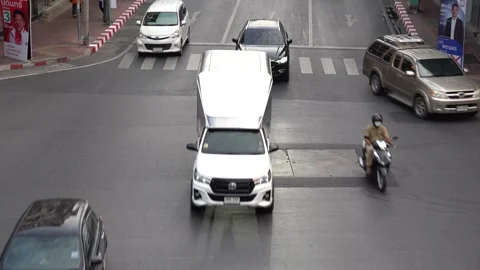 Traffic in Bangkok Stock Footage 246896354
