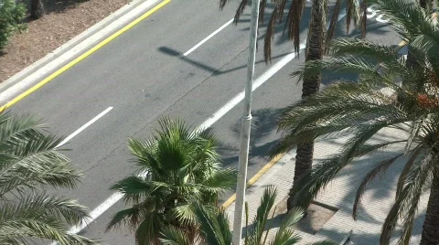 Traffic in Barcelona Stock Footage 530185