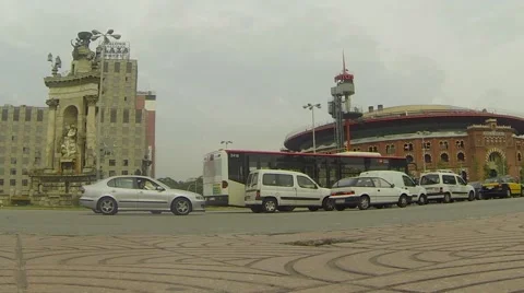 Traffic in Barcelona, Spain Stock Footage 59723549