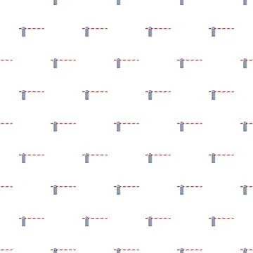 Traffic barrier gate pattern creating security design Stockillustratie