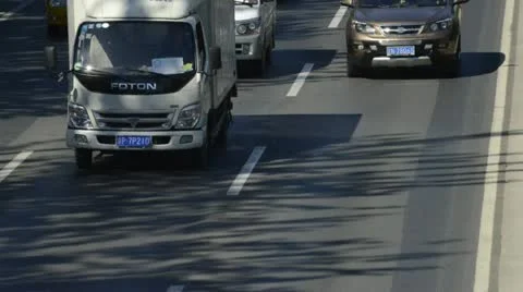 Traffic Beijing2 timelapse 25fps Video stock 12228827