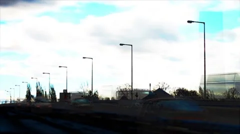 Traffic on the berlin bridge Video stock 48733798