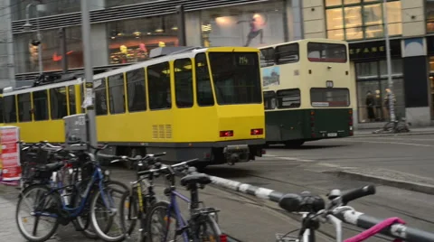 Traffic at Berlin district Mitte at Hackscher Markt Video stock 47286762