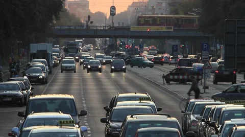 Traffic in Berlin Stock Footage 46547930