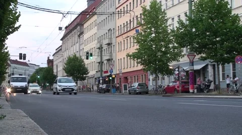 Traffic at berlin Stock Footage 52490889