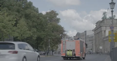 Traffic in Berlin, Germany - 4K Stock Footage 68496642
