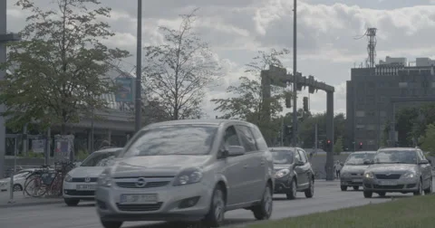 Traffic in Berlin, Germany - 4K Stock Footage 68497636