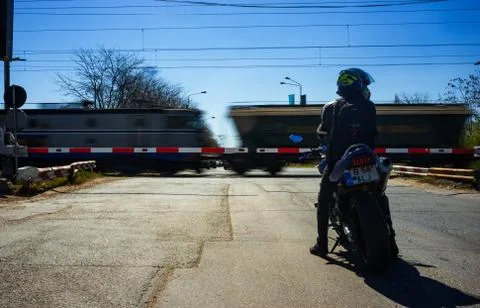 Traffic between cities - Romania 写真素材