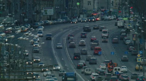 Traffic in the big city Stock Footage 52828020