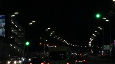 Traffic in a big city Stock-Footage 119275891