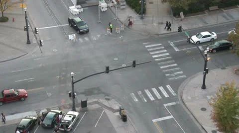 Traffic birds eye timelapse Stock-Footage 8981548
