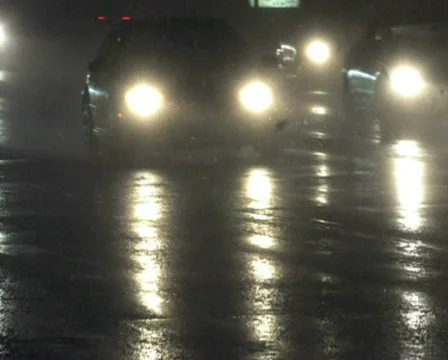 Traffic in Blizzard 2 Stock Footage 284683