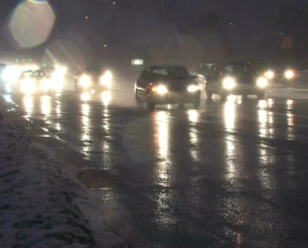 Traffic in Blizzard 3 Stock Footage 284686
