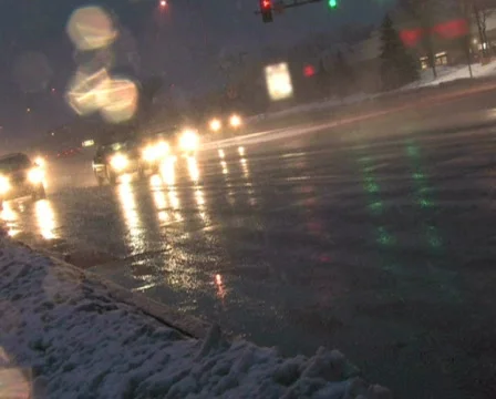 Traffic in Blizzard, Canted 1 Stock Footage 284689