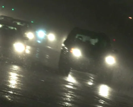 Traffic in Blizzard, Canted 2 Stock Footage 284691