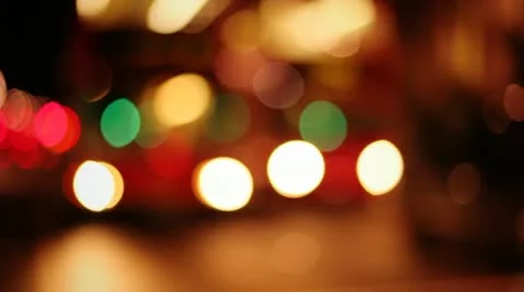 Traffic Blur Bokeh Stock Footage 11129980