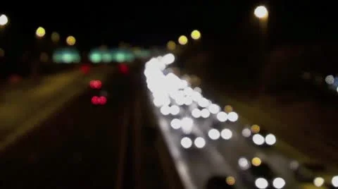 Traffic Blur Video stock 10678836